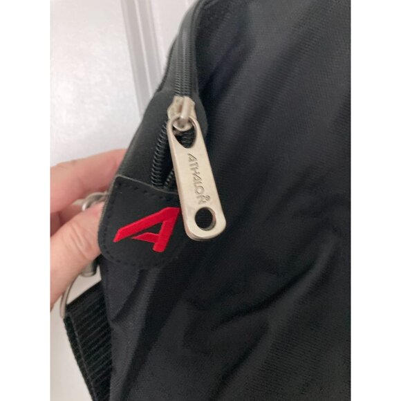 Athalon Black Zippered Nylon Tote Bag - Picture 3 of 6